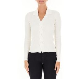 LIU JO Maglia con colletto LIU JEANS BIANCO M