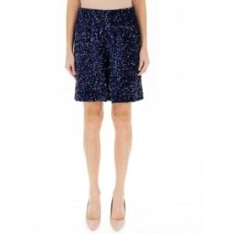 Dixie Bermuda con paillettes BLU S