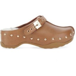 Scholl Mules in pelle MARRONE 37