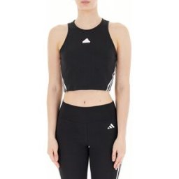 Adidas Canotta cropped NERO L