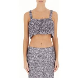 ANIYE BY Top in paillettes GRIGIO M