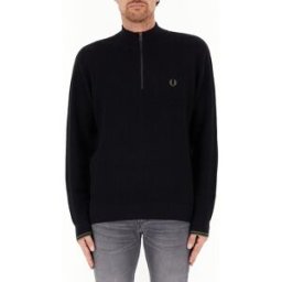 Fred Perry Lupetto mezza zip NERO XXL