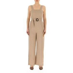 KOCCA Jumpsuit in lino-viscosa BEIGE M