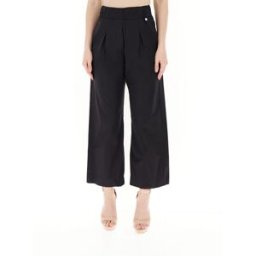 LIU JO Pantalone in taffetà NERO L