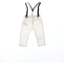 MAYORAL Pantalone con bretelle BIANCO 2-4