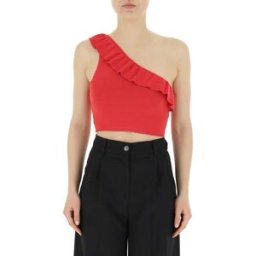 VICOLO Top monospalla ROSSO UNI
