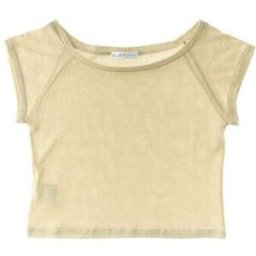 E.L.S.Y. T-shirt scollo barchetta GIALLO 36