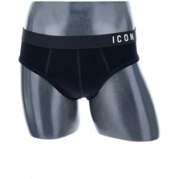 DSQUARED2 BEACHWEAR Slip in cotone NERO L