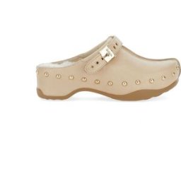 Scholl Mules in pelle BEIGE 39