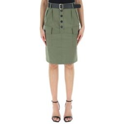 VICOLO Gonna con cintura VERDE S