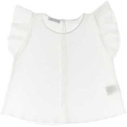 E.L.S.Y. Blusa con volant BIANCO 40