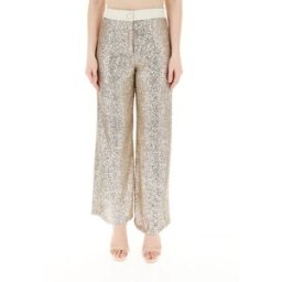 RINASCIMENTO Pantalone con paillettes BEIGE L