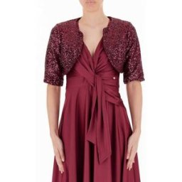 RINASCIMENTO Coprispalle in paillettes ROSSO S