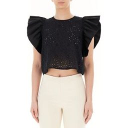 RINASCIMENTO Blusa in cotone NERO L
