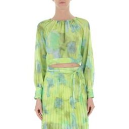 LIU JO Blusa velata VERDE 42