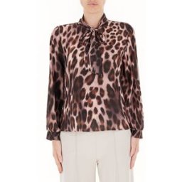 RINASCIMENTO Blusa con fiocco MARRONE M