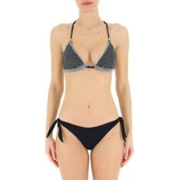 PIN-UP STARS Bikini con strass NERO L