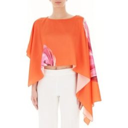 RINASCIMENTO Blusa asimmetrica ARANCIONE M