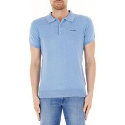 Guess Polo cotone-seta AZZURRO S