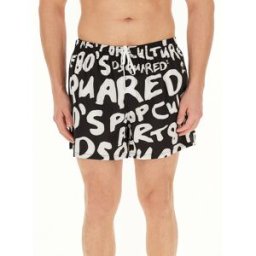 DSQUARED2 BEACHWEAR Shorts da bagno NERO 52