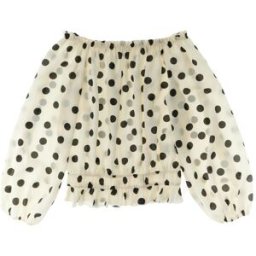 E.L.S.Y. Blusa scollo bardot BIANCO 36