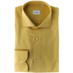 ROBERTO GUIDUCCI Camicia lino seta cotone GIALLO 41