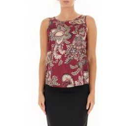 RINASCIMENTO Top con stampa VIOLA XS