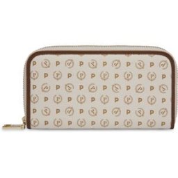 Portafoglio zip around Heritage Logo Classic AVORIO/MARRONE, one_size, Pollini one_size