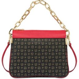 Borsa a spalla Heritage PVC NERO/LACCA, one_size, Pollini one_size