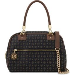 Bowling bag Heritage Logo Classic NERO/MARRONE, one_size, Pollini one_size