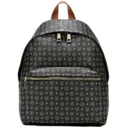 Zaino Heritage Logo Classic NERO/MARRONE, one_size, Pollini one_size