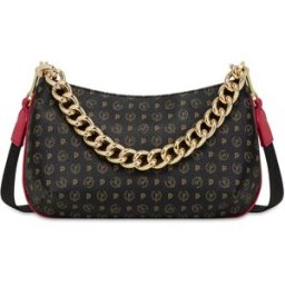 Borsa a tracolla Heritage Logo Classic NERO/LACCA, one_size, Pollini one_size