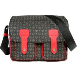 Borsa a spalla multitasche Heritage Logo Classic NERO/LACCA, one_size, Pollini one_size