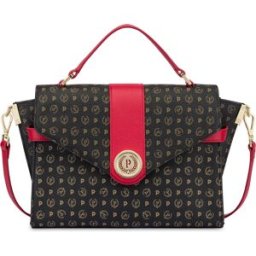 Borsa a mano strutturata Heritage Logo Classic NERO/LACCA, one_size, Pollini one_size