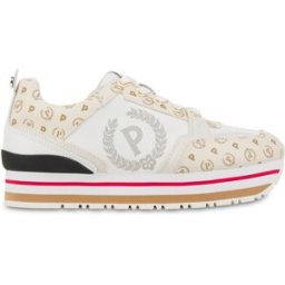Sneakers in vitello Heritage Forever AVORIO/AVORIO/BIANCO, 40, Pollini 40