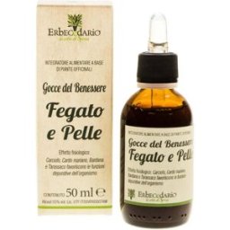 Erbecedario Gocce del Benessere Fegato e Pelle 50 ml