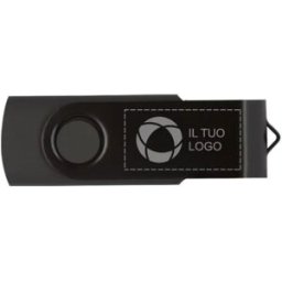 VistaPrint Chiavetta USB Rotate metallica da 4 GB con incisione a laser
