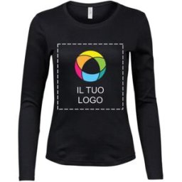 VistaPrint Maglietta a maniche lunghe da donna Interlock Tee Jays®