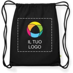 VistaPrint Borsa con cordoncino in cotone biologico per la palestra Westford Mill® EarthAware™