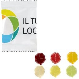 VistaPrint Caramelle gommose alla frutta a forma di quadrifoglio - 250 pezzi