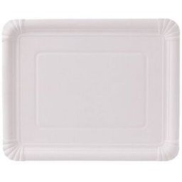 VistaPrint Piatti di carta – rettangolari, 16 x 20 cm – bianchi – 1000 pz.