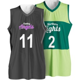 VistaPrint Maglia da basket con scollo a V donna