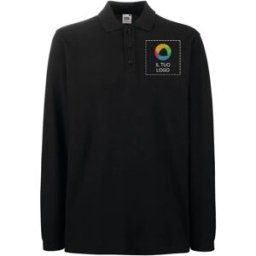 VistaPrint Polo premium a maniche lunghe Fruit of the Loom®