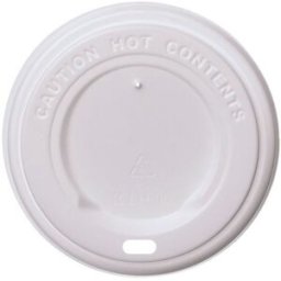 VistaPrint Coperchi per bicchieri in plastica con foro per bere, Ø 90 mm – bianchi – 1000 pz.