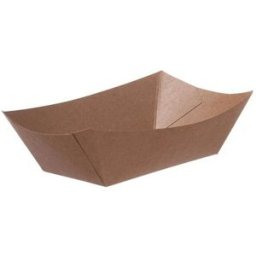 VistaPrint Vassoi per snack da 300 ml – 20,5 x 12,5 x 4,5 cm – marroni – 500 pz.