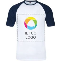VistaPrint Maglia baseball a maniche corte da uomo Fruit of the Loom®