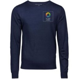VistaPrint Maglione Merino Blend Tee Jays® con scollo tondo