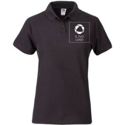 VistaPrint Polo premium da donna con serigrafia Fruit of the Loom® 100% cotone