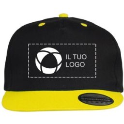 VistaPrint Cappellino a cinque pannelli Contrast Snapback Beechfield con stampa monocolore
