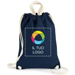 VistaPrint Zaino a sacca in cotone Westford Mill® Nautical, 12 litri